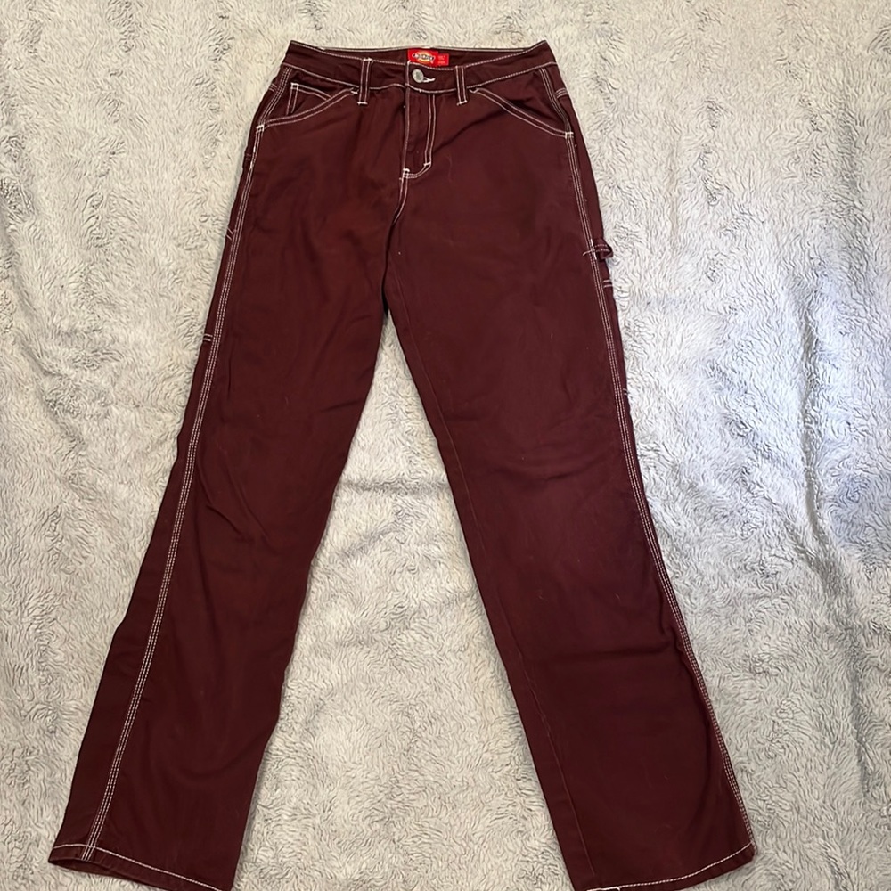 Dickies Burgundy Carpenter Pants